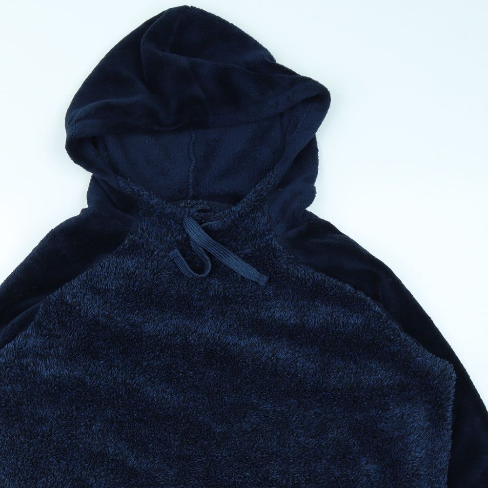 Nutmeg Mens Blue   Pullover Hoodie Size L