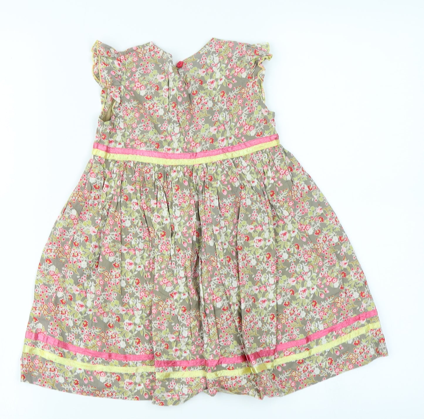 early days Girls Green Floral  Skater Dress  Size 18-24 Months