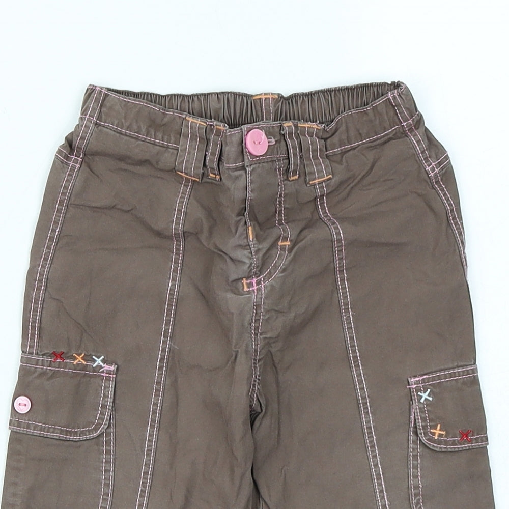 Mothercare Girls Brown   Cargo Trousers Size 9-12 Months