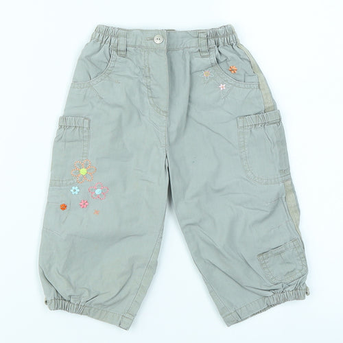 /mothercare Baby Grey   Cargo Trousers Size 9-12 Months