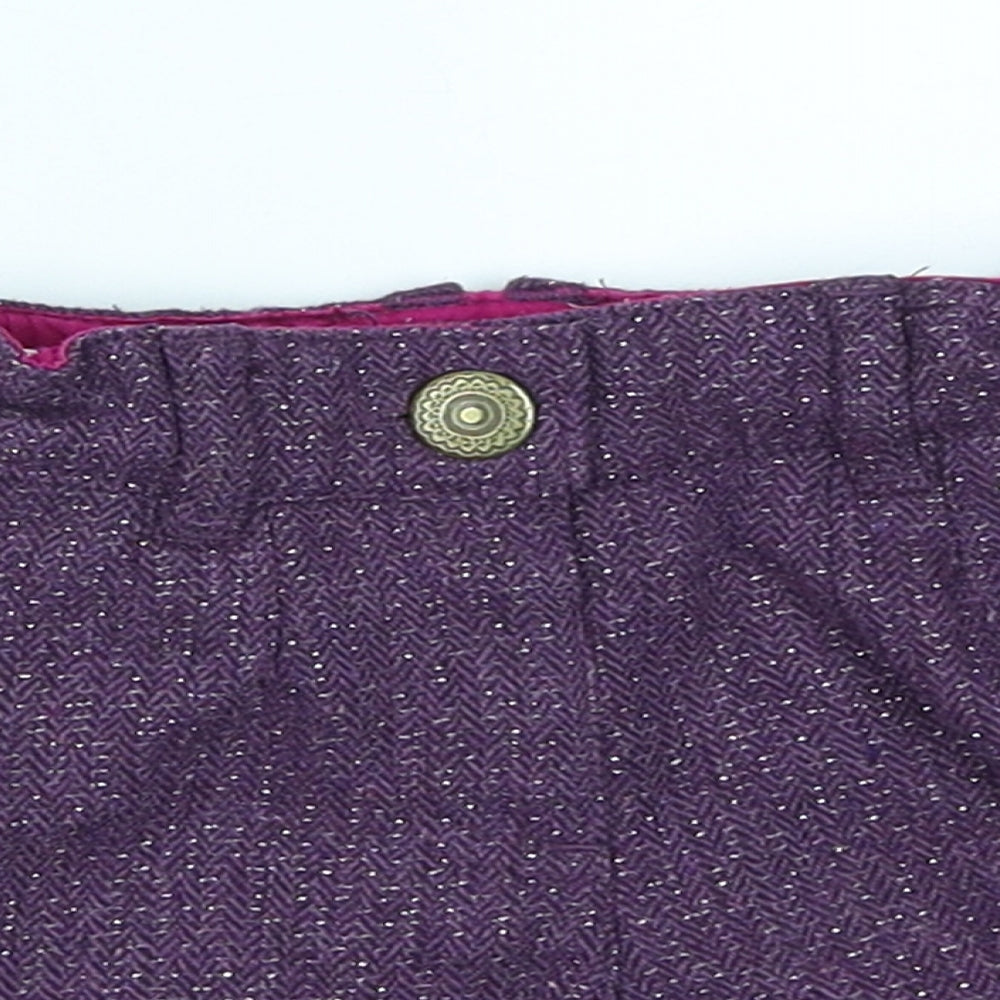 F&F Girls Purple   Cropped Trousers Size 18-24 Months