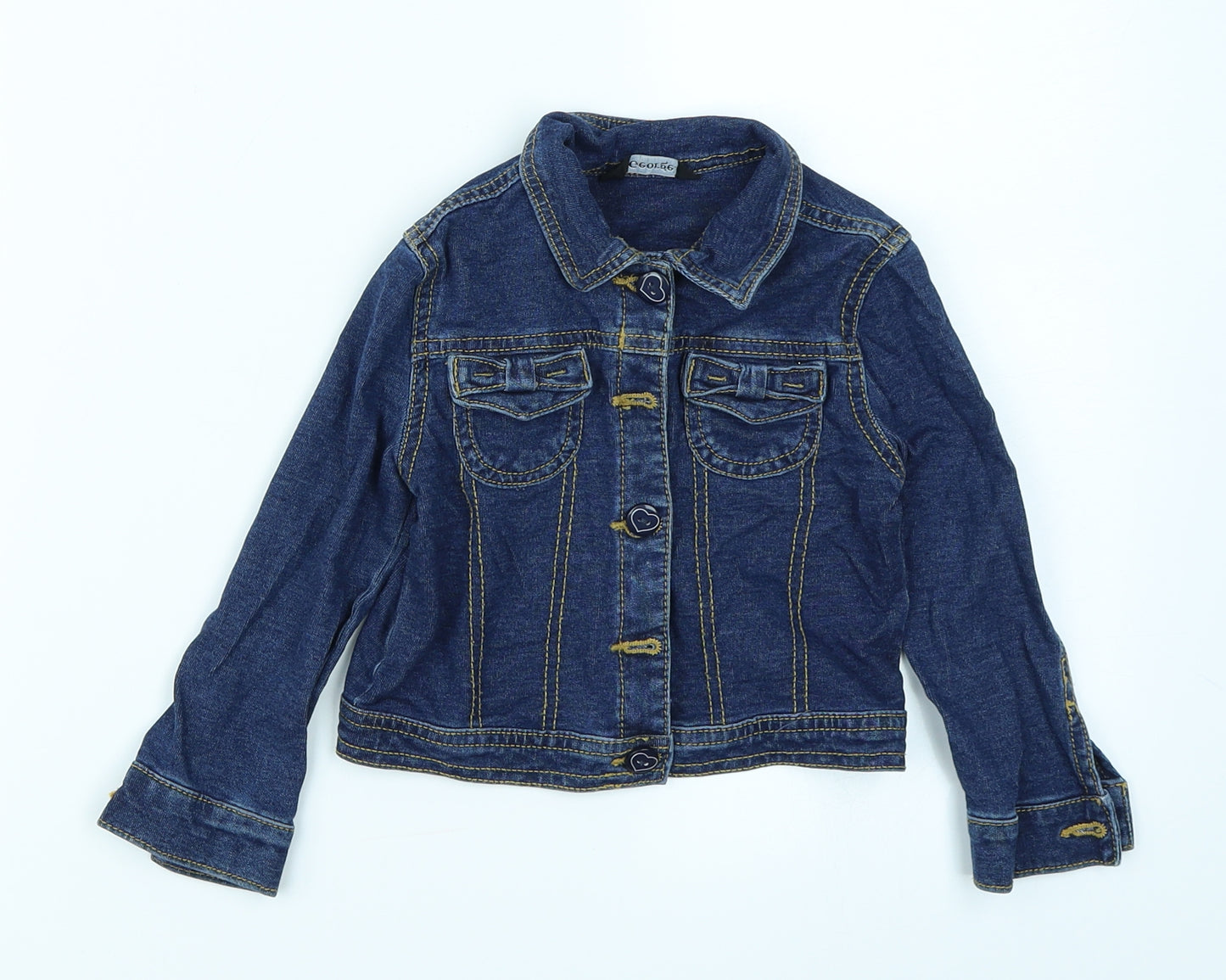 George Girls Blue  Denim Jacket  Size 2-3 Years