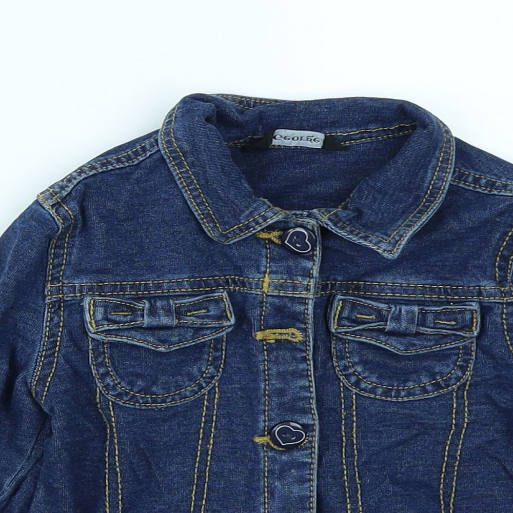 George Girls Blue  Denim Jacket  Size 2-3 Years