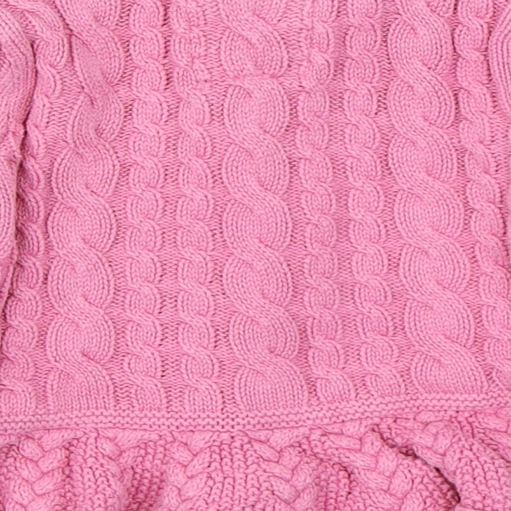 Junior J Girls Pink  Knit Cardigan Jumper Size 18-24 Months