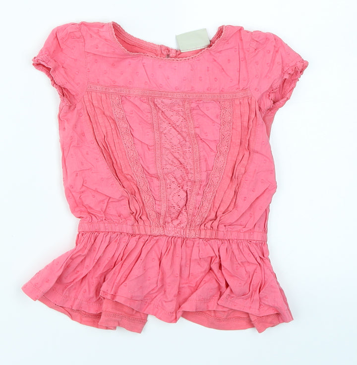 NEXT Girls Pink   Basic T-Shirt Size 2-3 Years