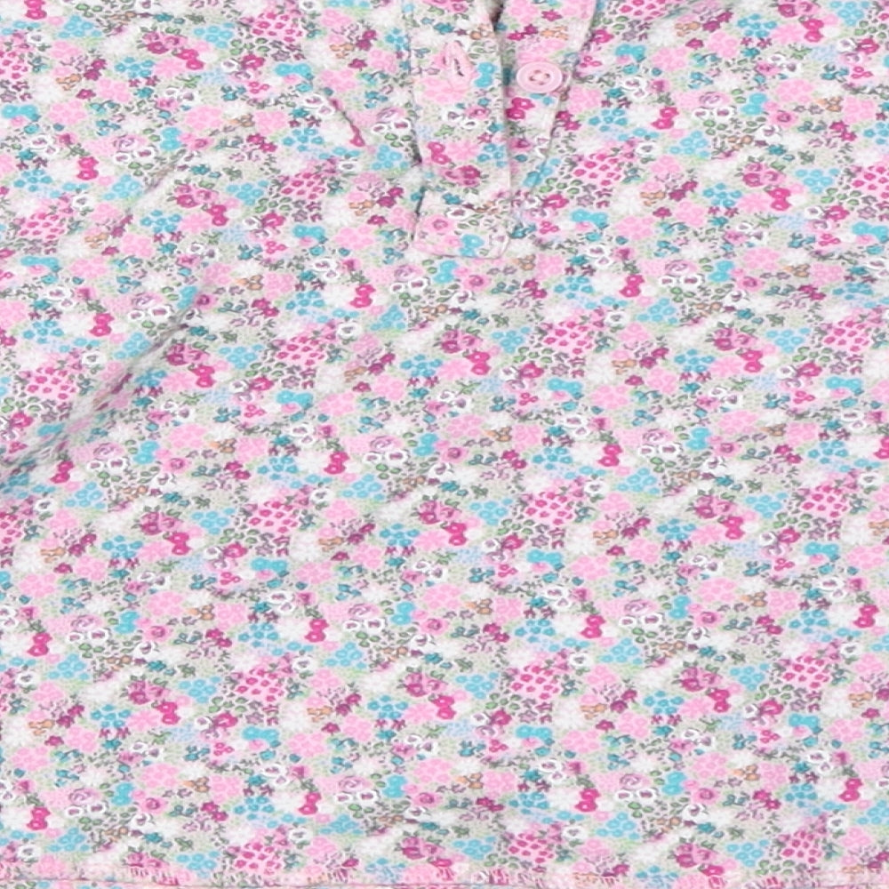 NEXT Girls Pink Floral  Pullover T-Shirt Size 18-24 Months