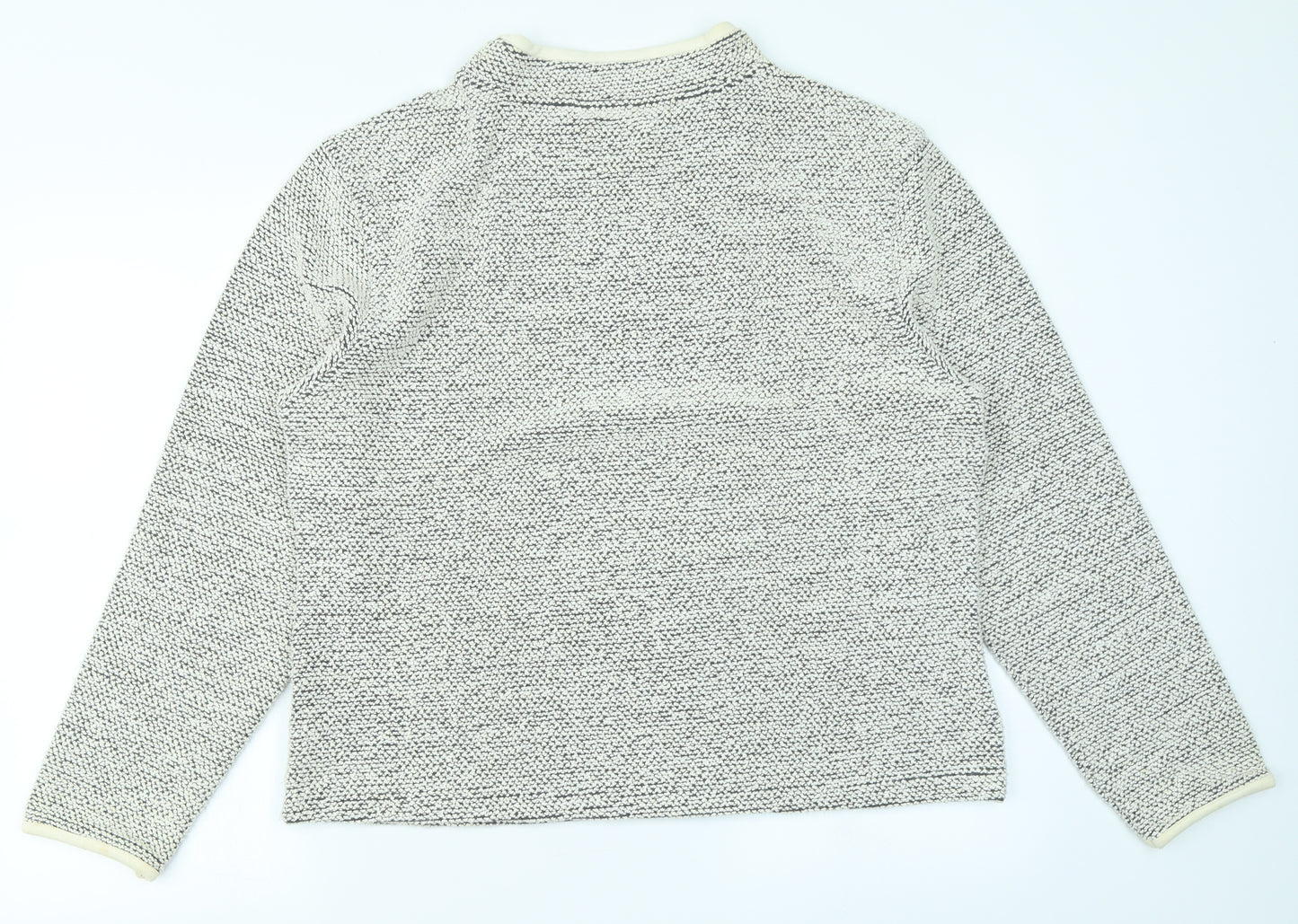 Weird Fish Womens Ivory   Pullover Sweatshirt Size L