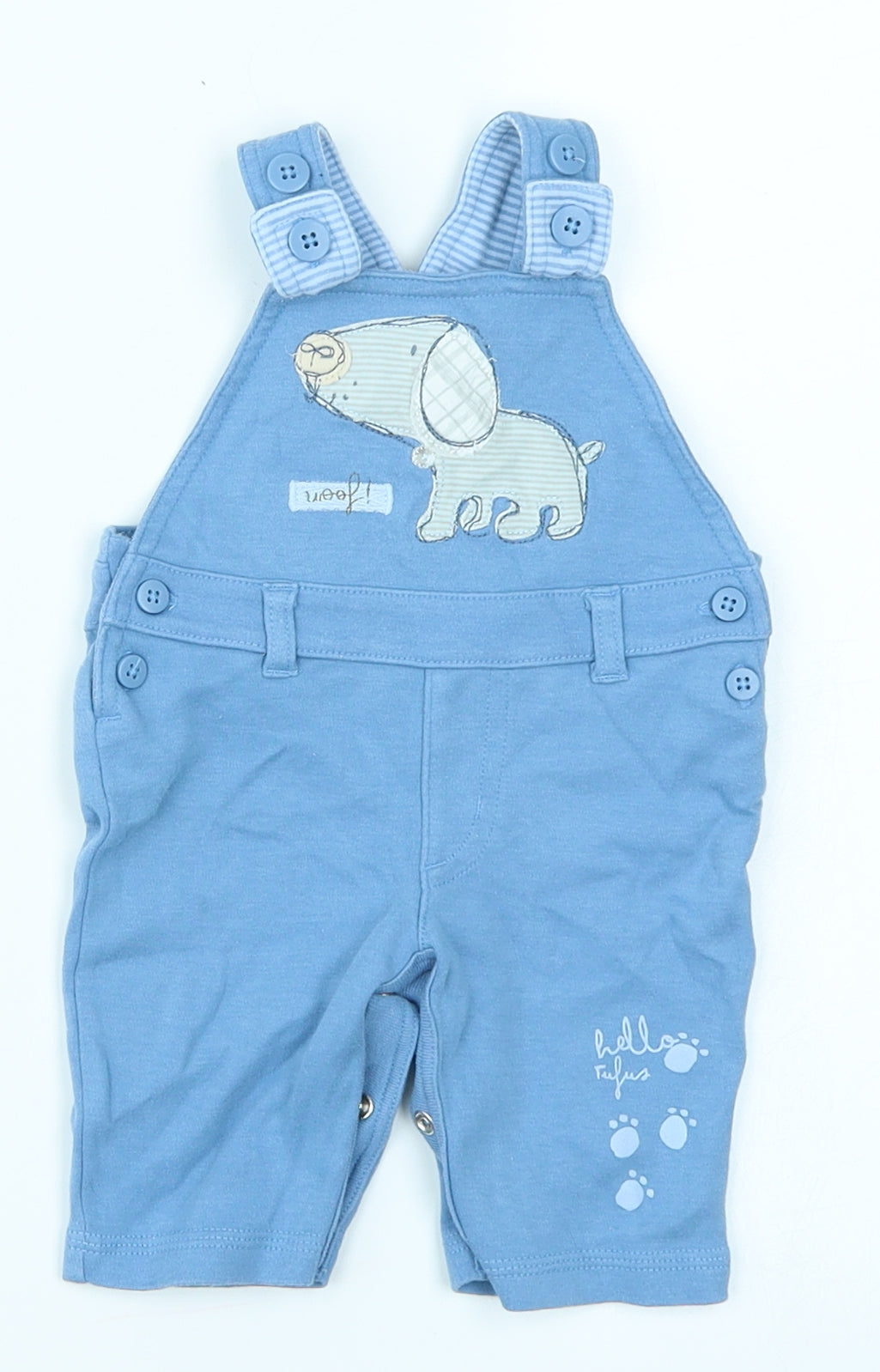 NEXT Boys Blue   Dungaree One-Piece Size Newborn
