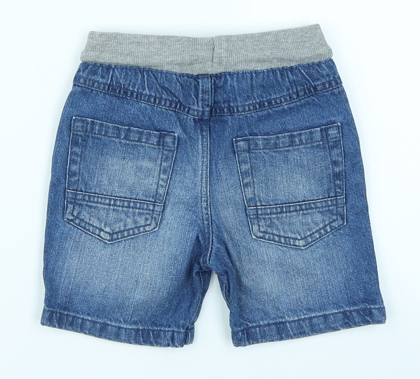 F&F Boys Blue  Denim Cargo Shorts Size 3-4 Years