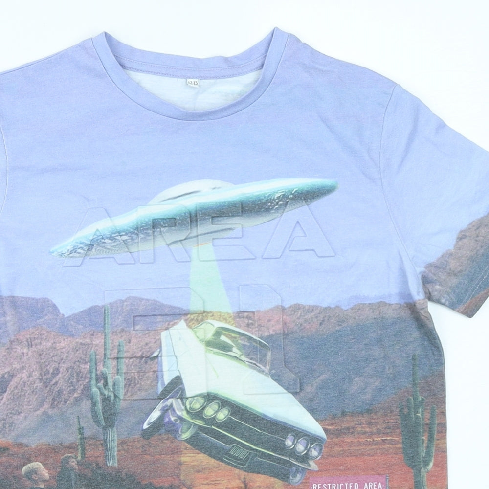 M&S Boys Blue   Basic T-Shirt Size 12-13 Years