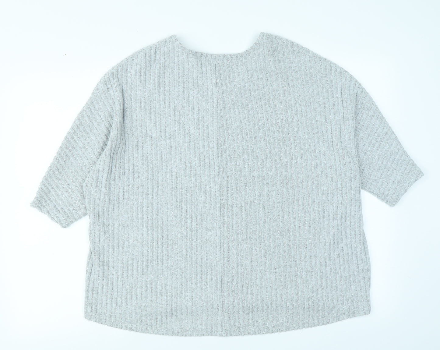 New Look Womens Grey   Pullover Jumper Size S  - oversized