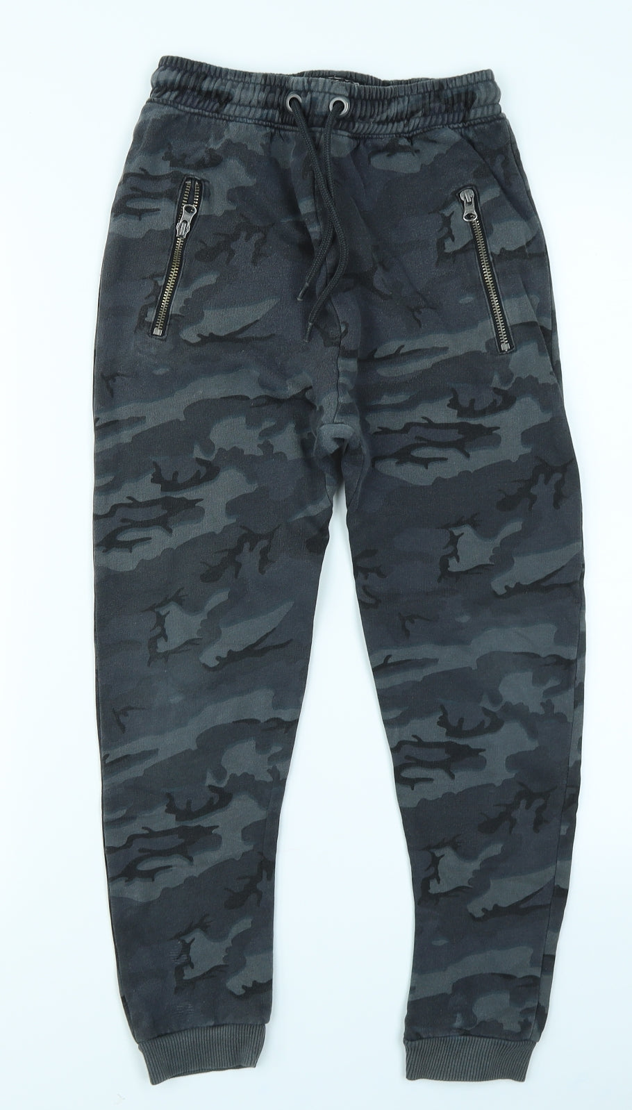 NEXT Boys Grey Camouflage  Jogger Trousers Size 11 Years