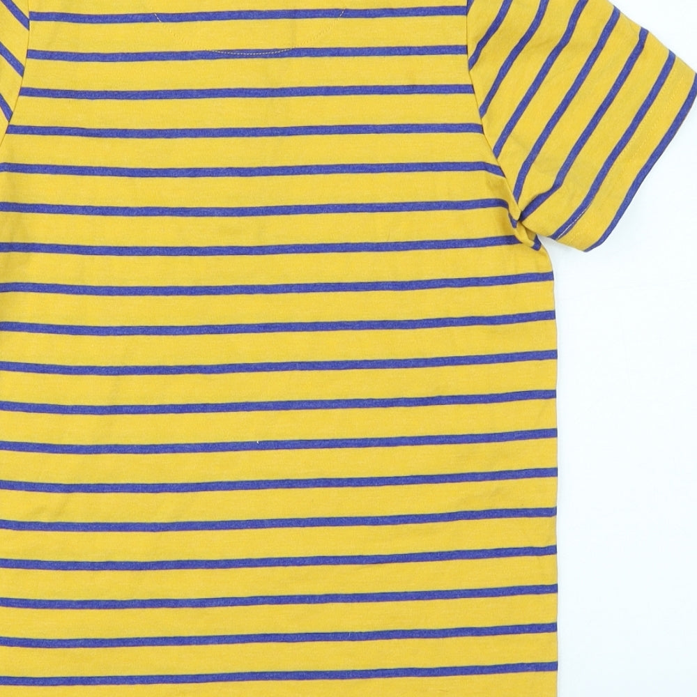 TU Boys Yellow Striped  Basic Polo Size 10 Years