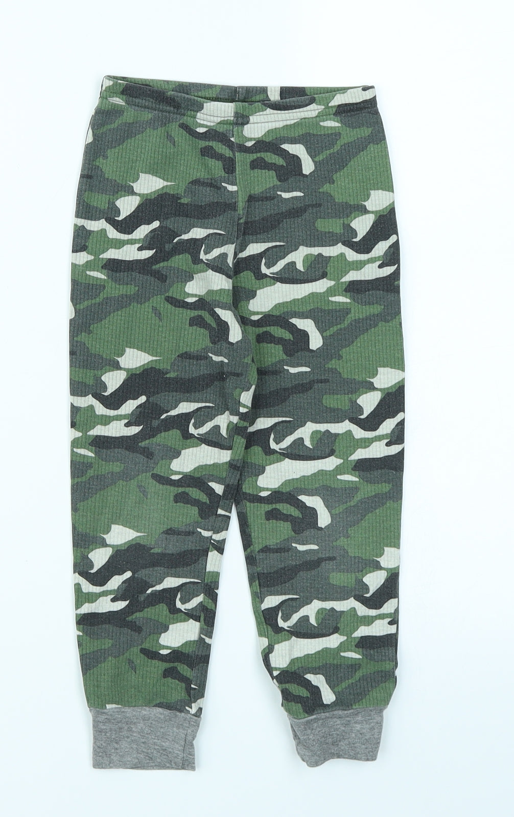Primark Girls Green Camouflage  Jegging Trousers Size 4-5 Years
