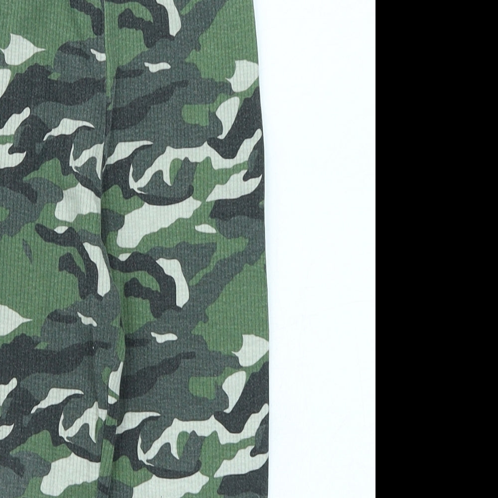Primark Girls Green Camouflage  Jegging Trousers Size 4-5 Years