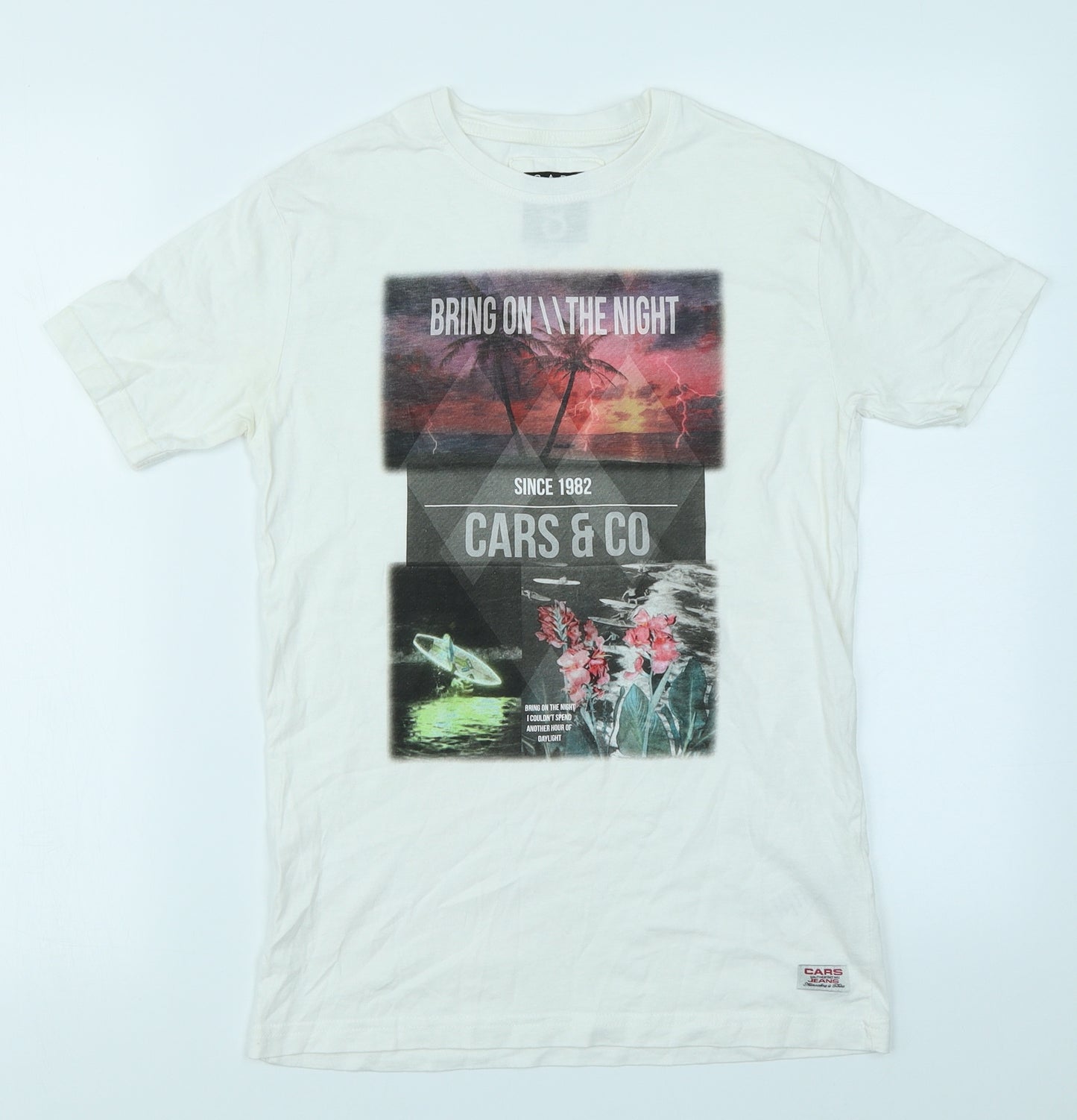 Cars Jeans Womens White   Basic T-Shirt Size 14