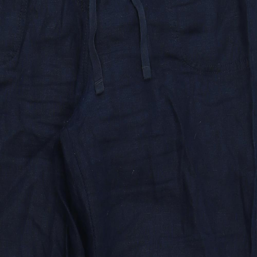 M&S Collection Womens Blue   Carpenter Trousers Size 16 L29 in