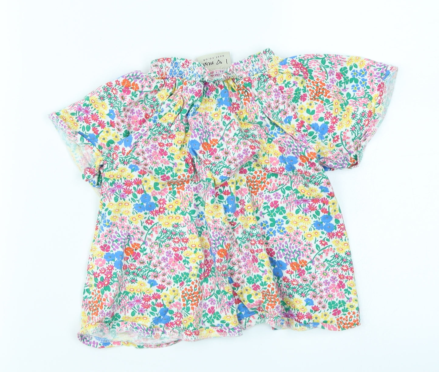 NEXT Girls Pink Floral  Basic T-Shirt Size 18-24 Months