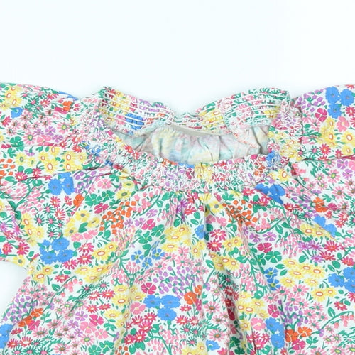 NEXT Girls Pink Floral  Basic T-Shirt Size 18-24 Months