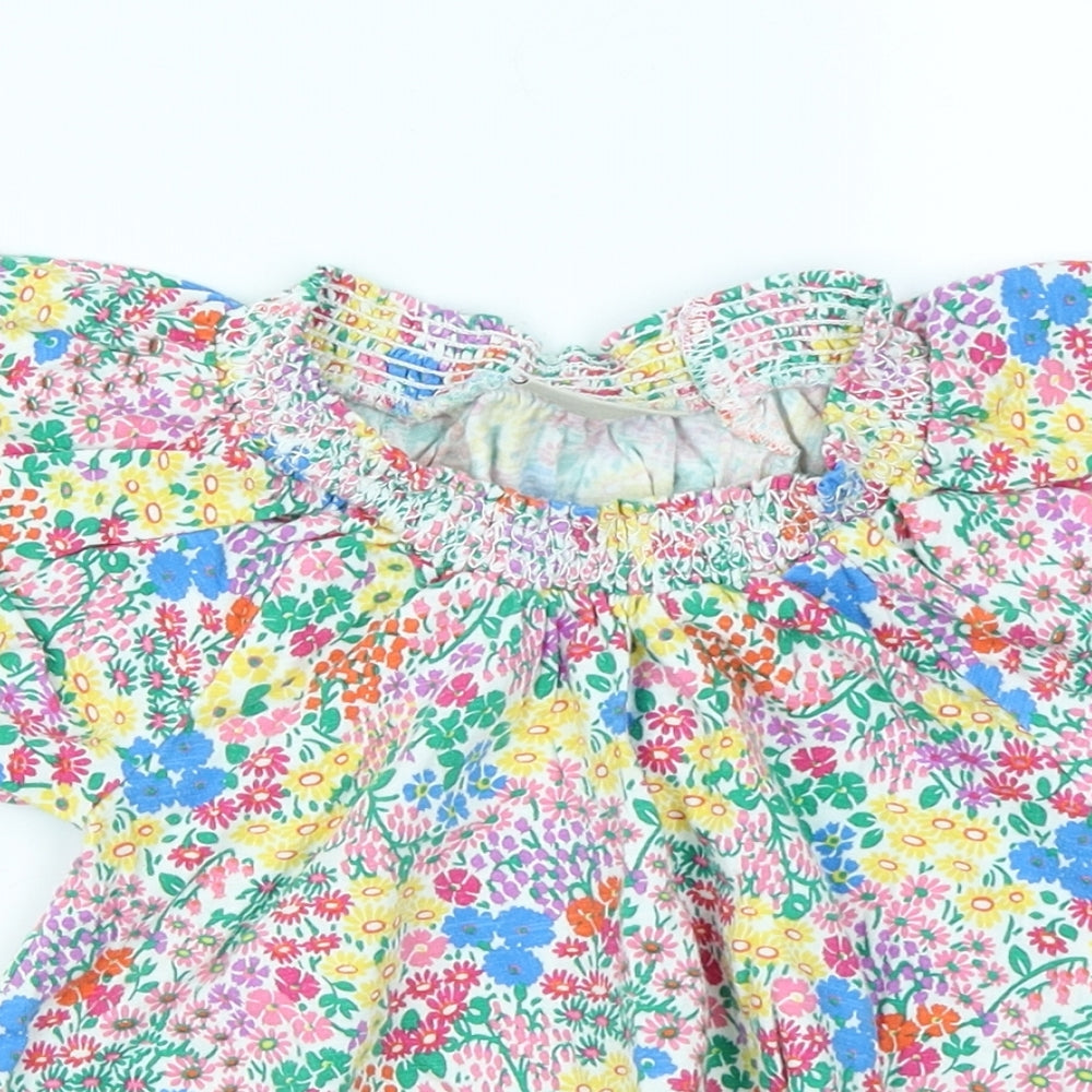 NEXT Girls Pink Floral  Basic T-Shirt Size 18-24 Months