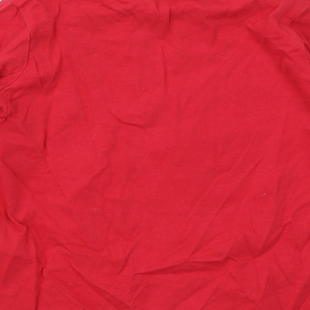 Nutmeg Girls Red   Basic T-Shirt Size 2-3 Years  - Christmas