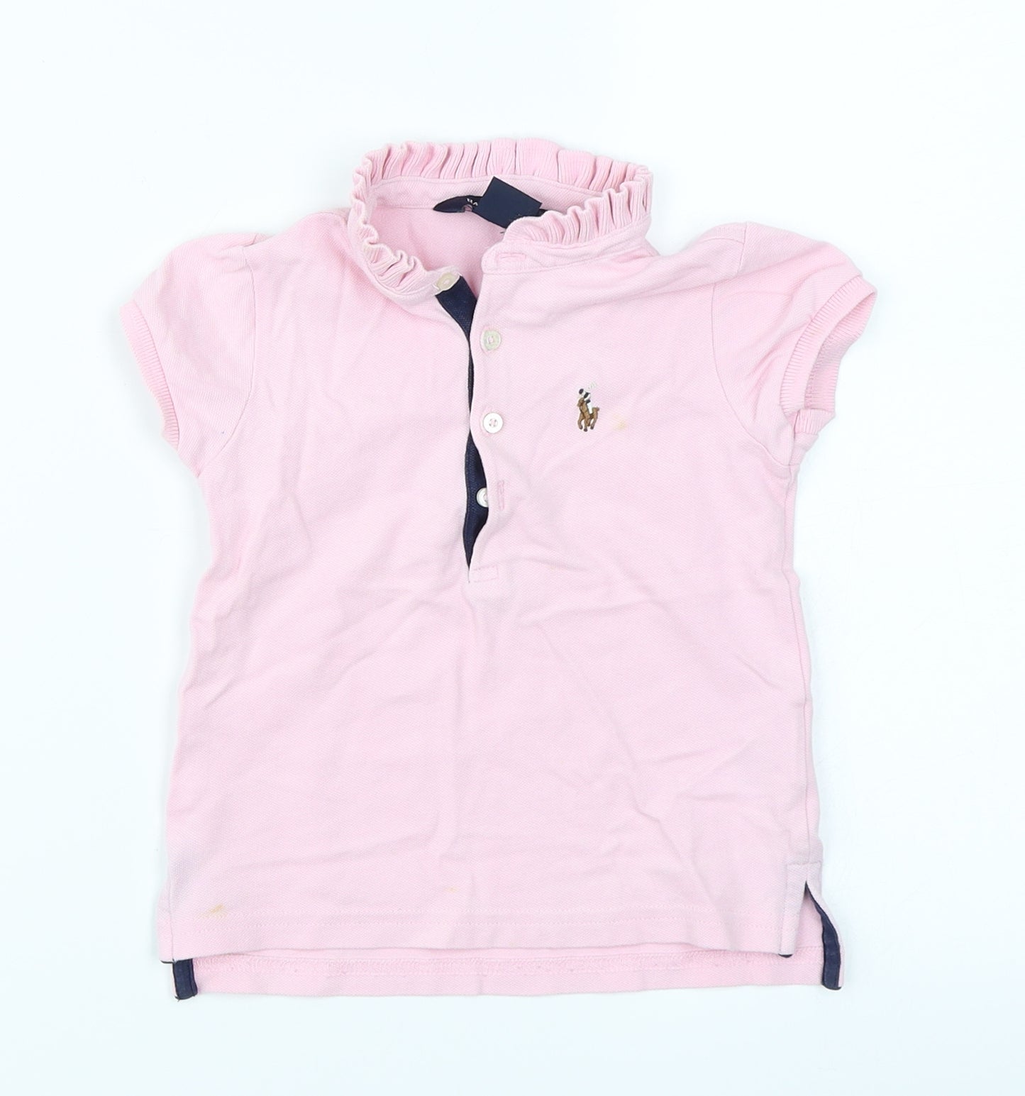 Ralph Lauren Girls Pink   Basic Polo Size 3 Years