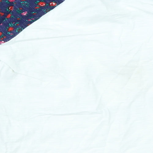 George Girls White Floral  Basic T-Shirt Size 2-3 Years  - Christmas