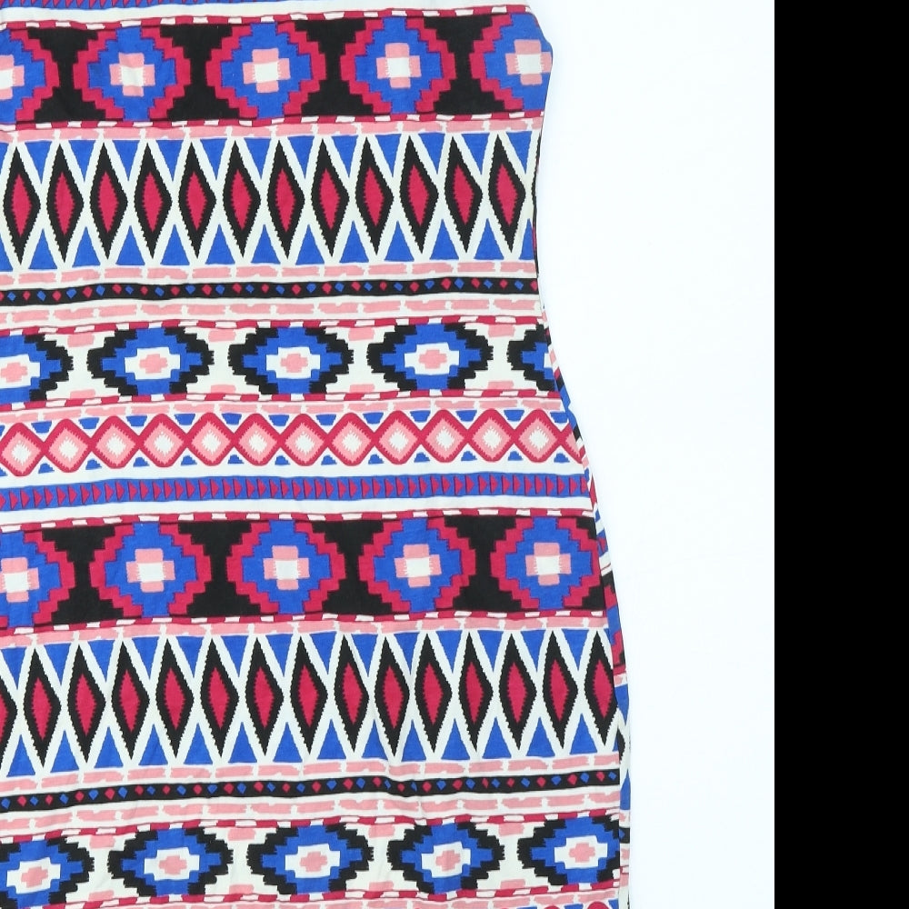 River Island Womens Red Batik  Bodycon  Size 18