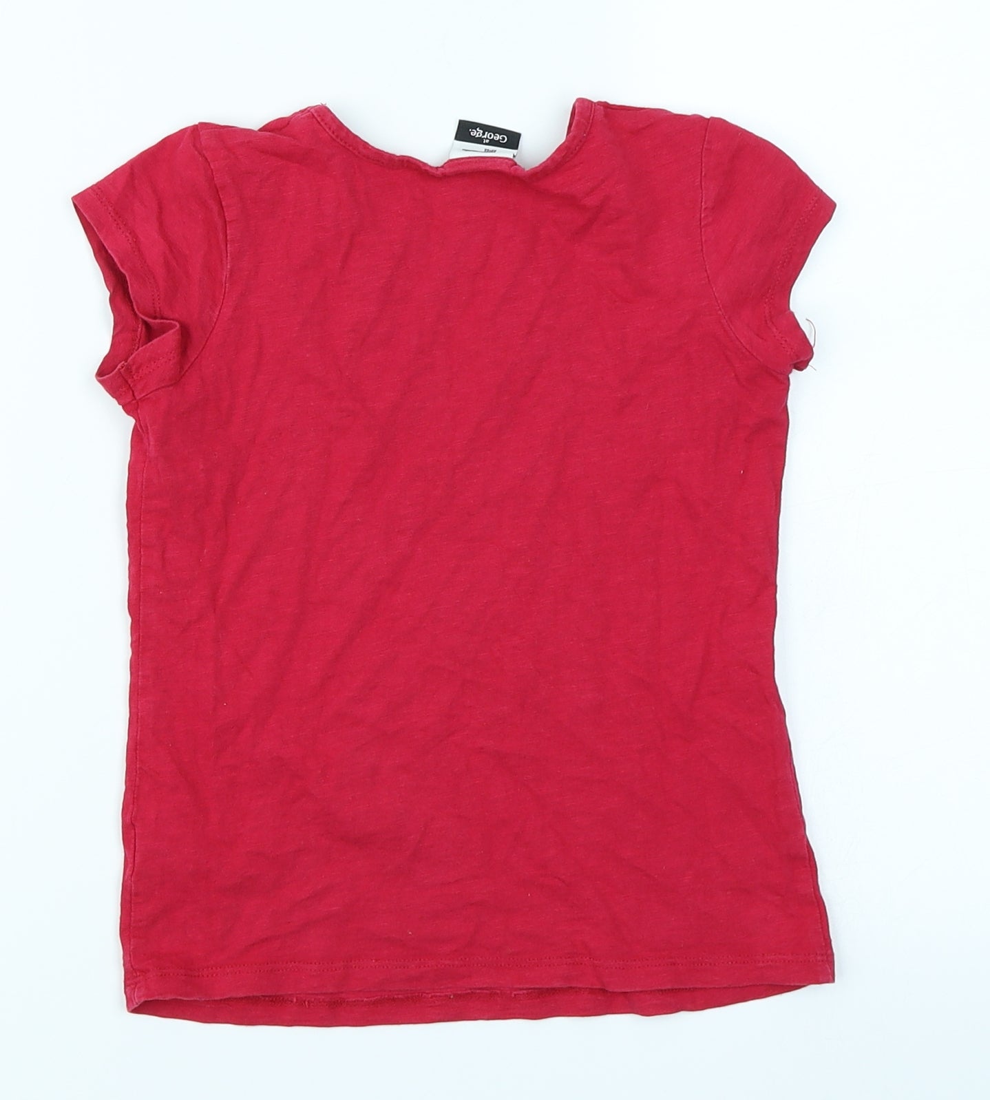 George Girls Pink   Basic T-Shirt Size 4-5 Years  - Hannah Montana