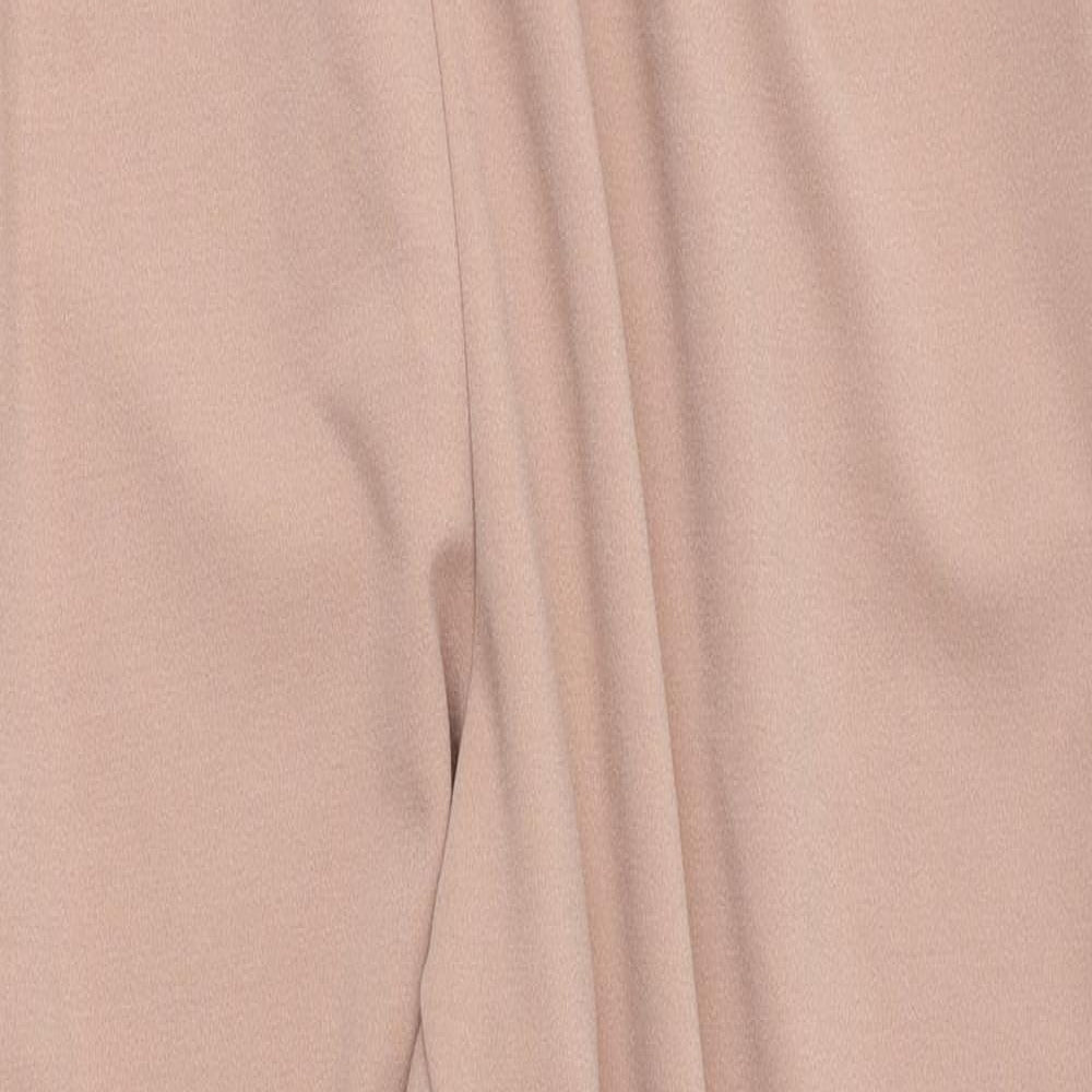 Boohoo Womens Pink   Trousers  Size 18 L27 in - Paper Bag Waist