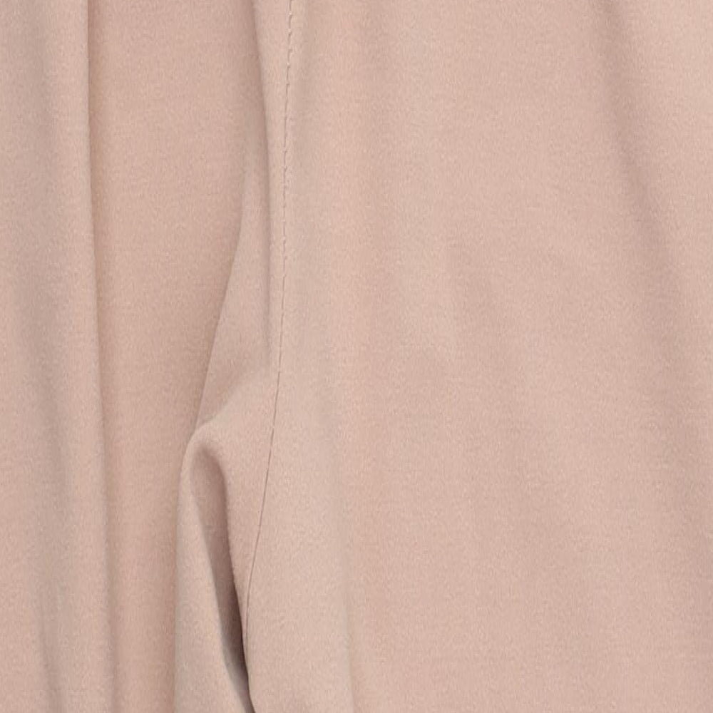 Boohoo Womens Pink   Trousers  Size 18 L27 in - Paper Bag Waist