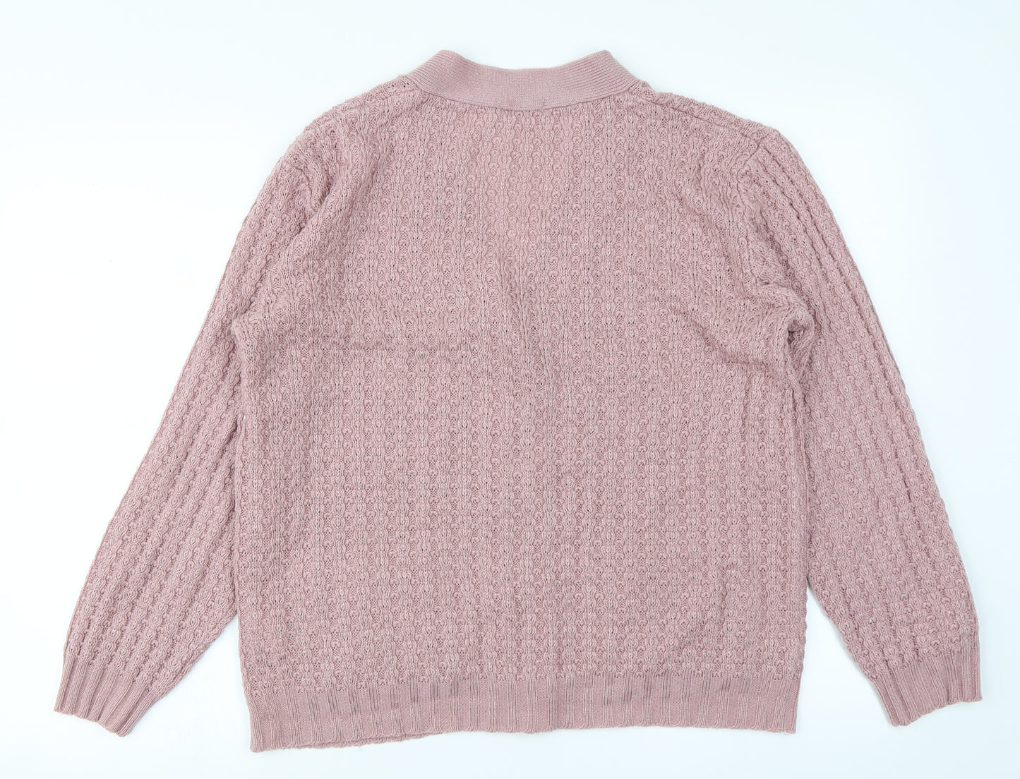 Damart Womens Pink   Cardigan Jumper Size 14