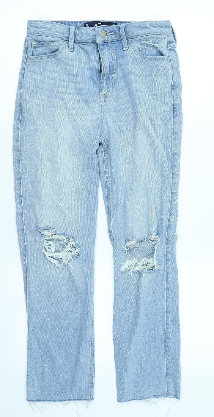 Hollister Womens Blue  Denim Straight Jeans Size 26 in L26 in