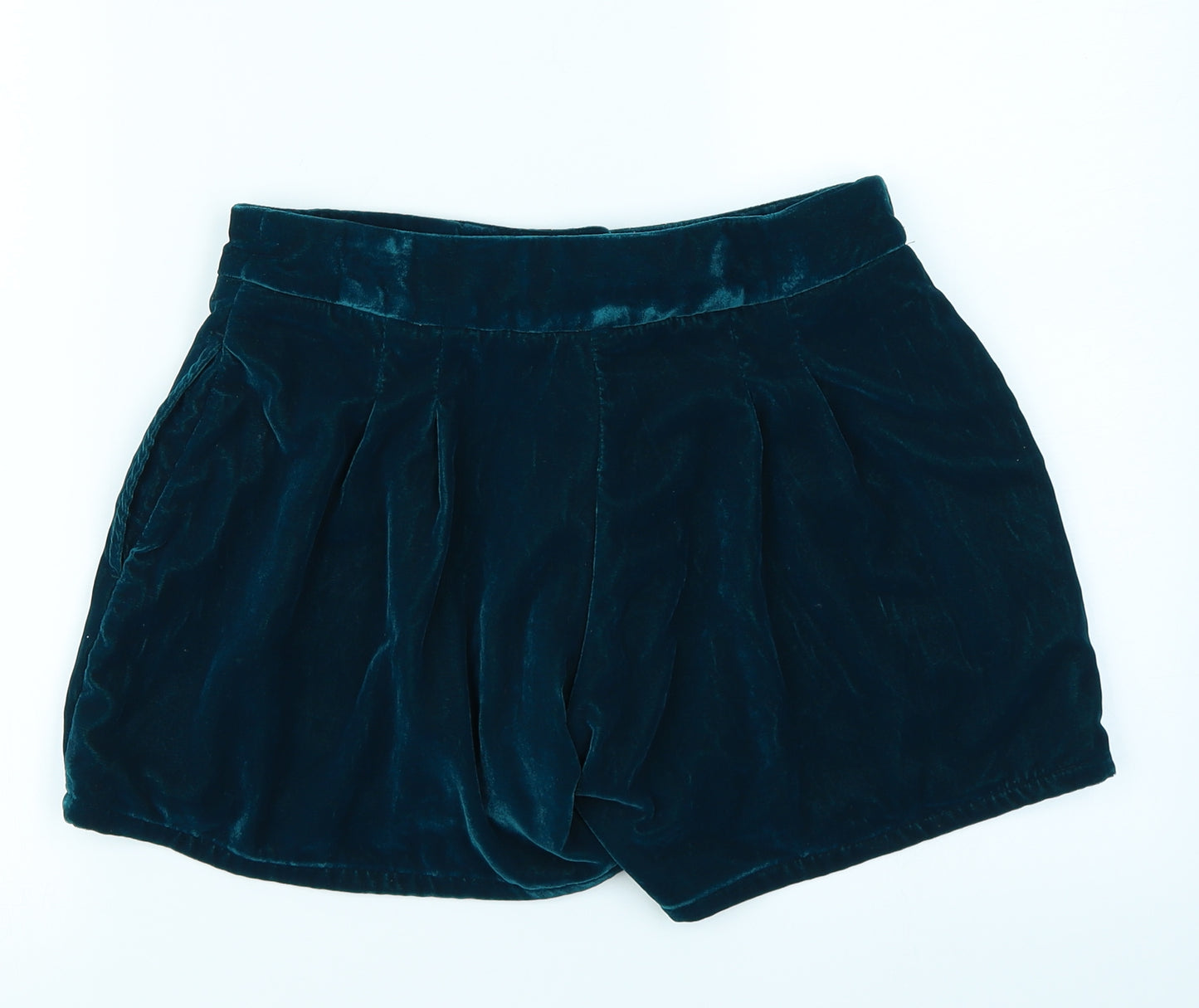 M&S Girls Green   Sailor Shorts Size 11-12 Years