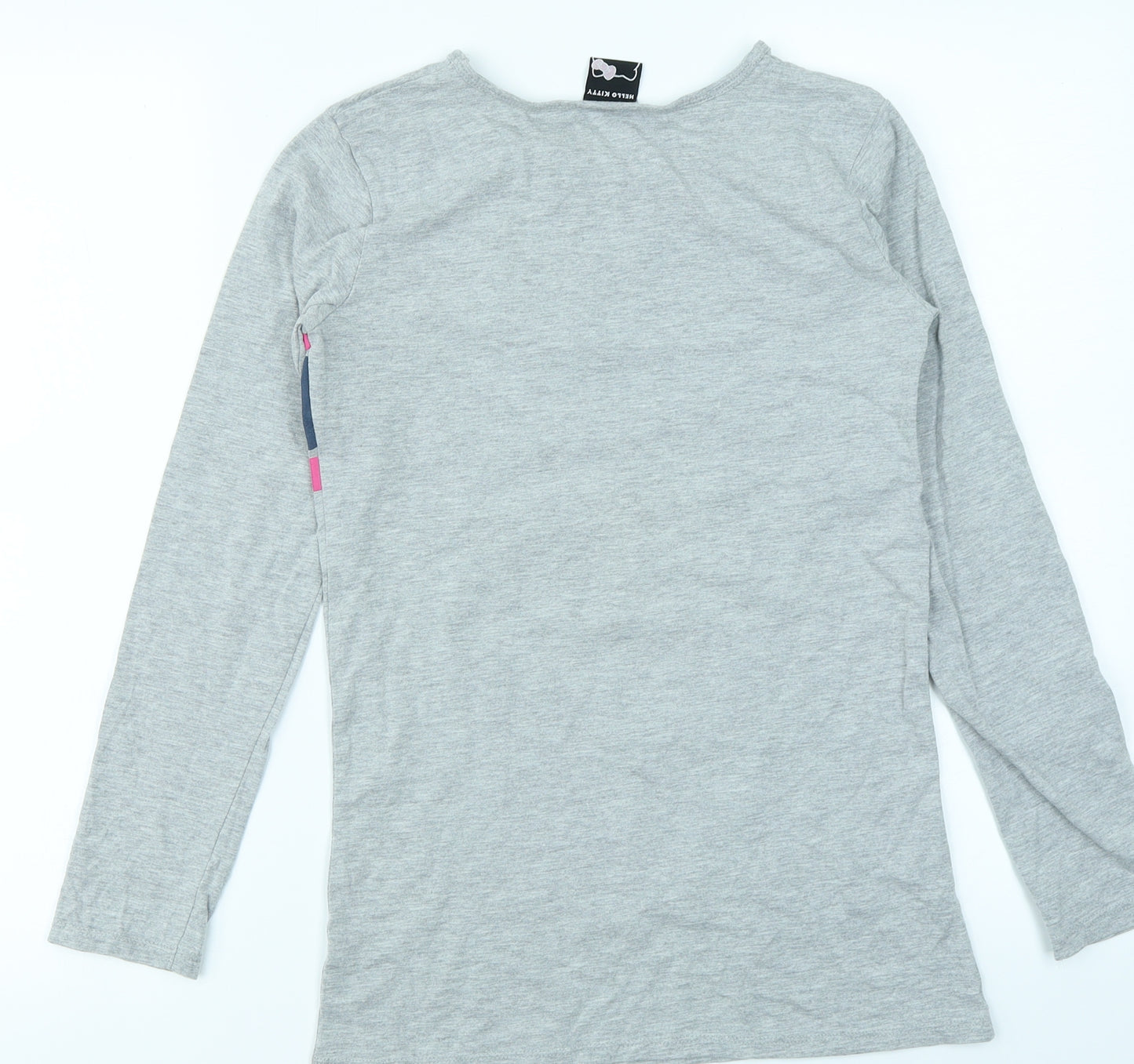 George Girls Grey   Basic T-Shirt Size 13-14 Years  - Hello Kitty