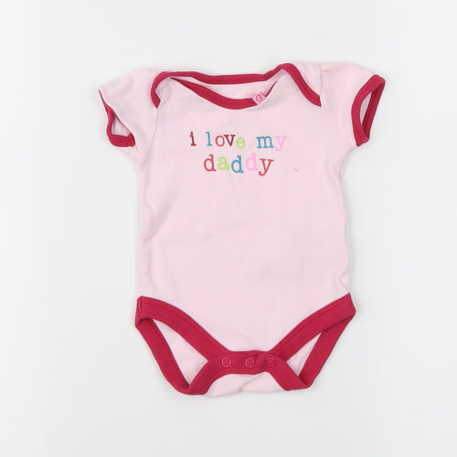 Mothercare Girls Pink   Ringer T-Shirt Size Newborn