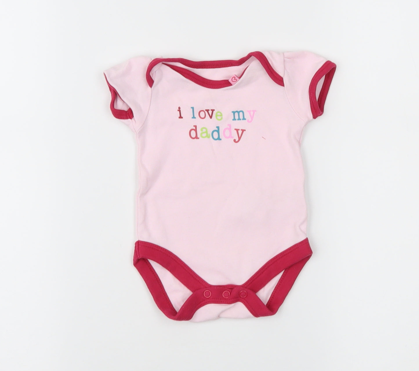 Mothercare Girls Pink   Ringer T-Shirt Size Newborn