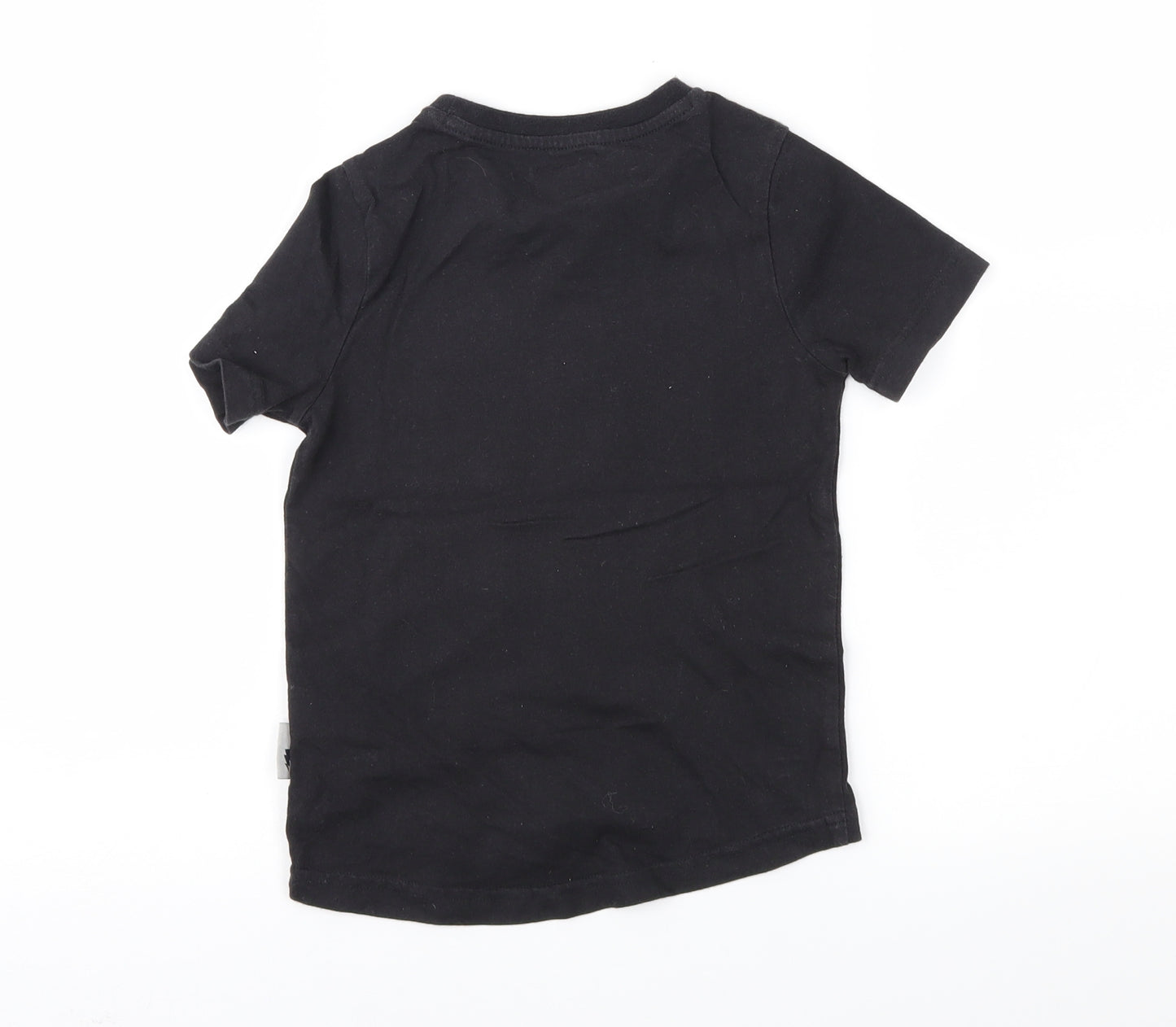 Nutmeg Boys Black   Basic T-Shirt Size 3-4 Years