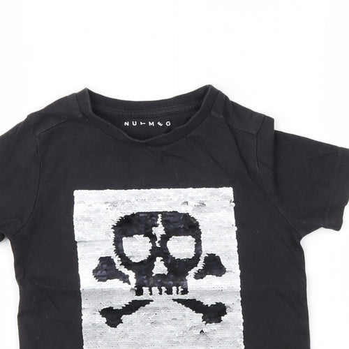 Nutmeg Boys Black   Basic T-Shirt Size 3-4 Years