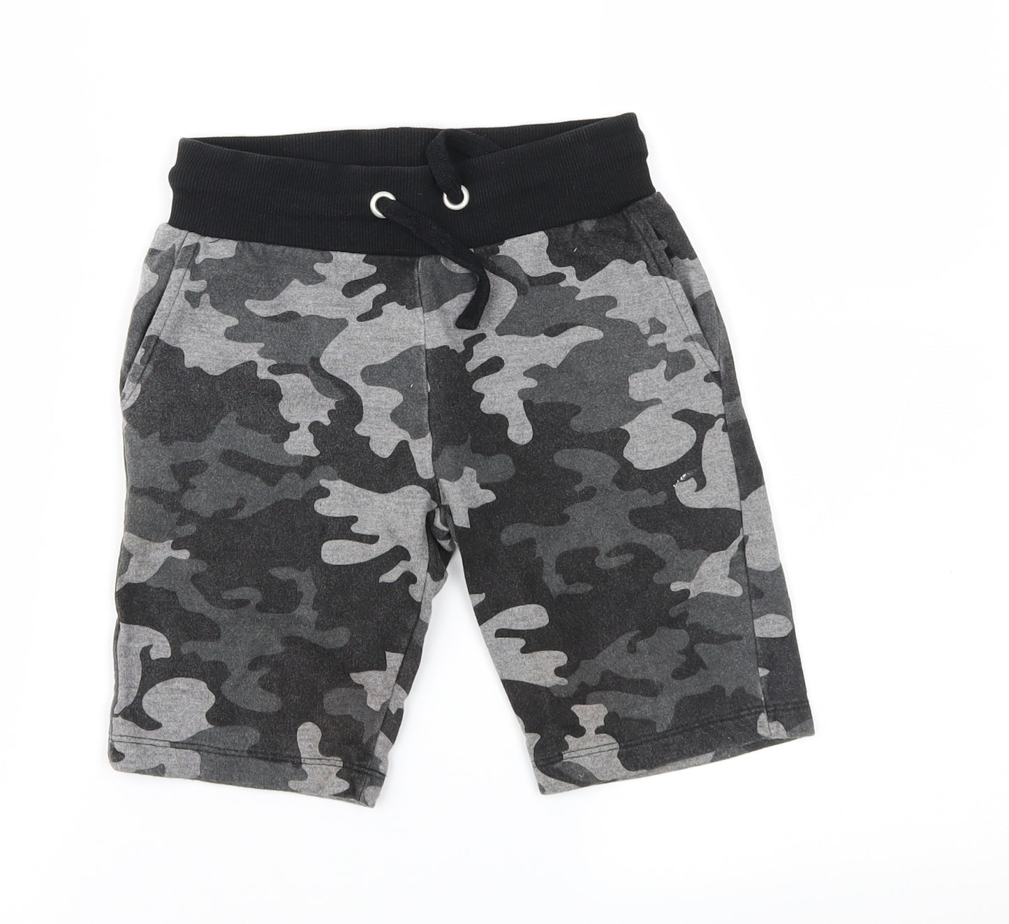 Primark Boys Grey Camouflage  Sweat Shorts Size 5-6 Years
