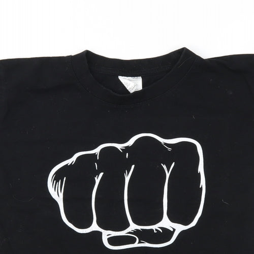 B&C Girls Black   Basic T-Shirt Size 7-8 Years