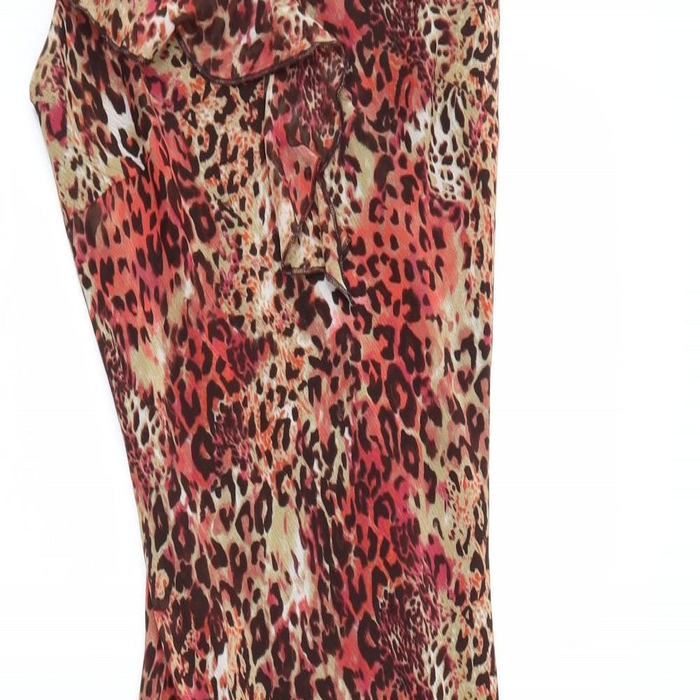 Per Una Womens Brown Animal Print  Fit & Flare  Size 10