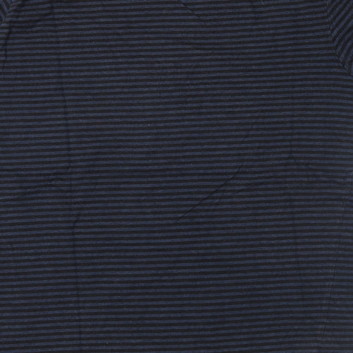 TU Mens Black Striped   T-Shirt Size L