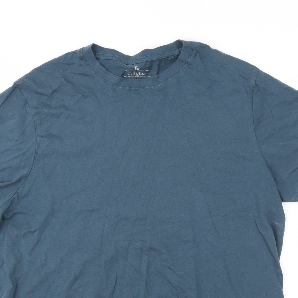 TU Mens Blue    T-Shirt Size M