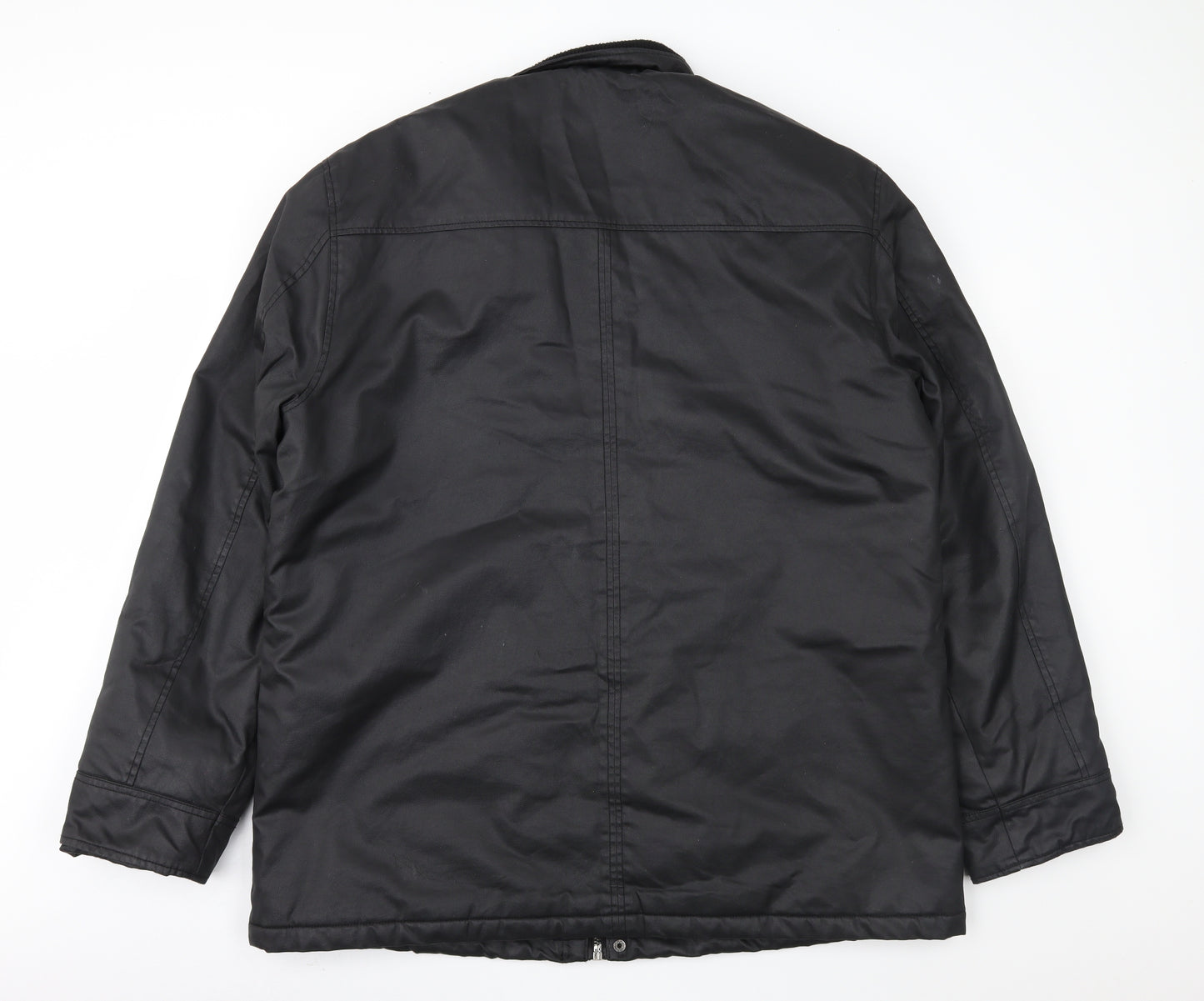 TU Mens Black   Jacket Coat Size XL