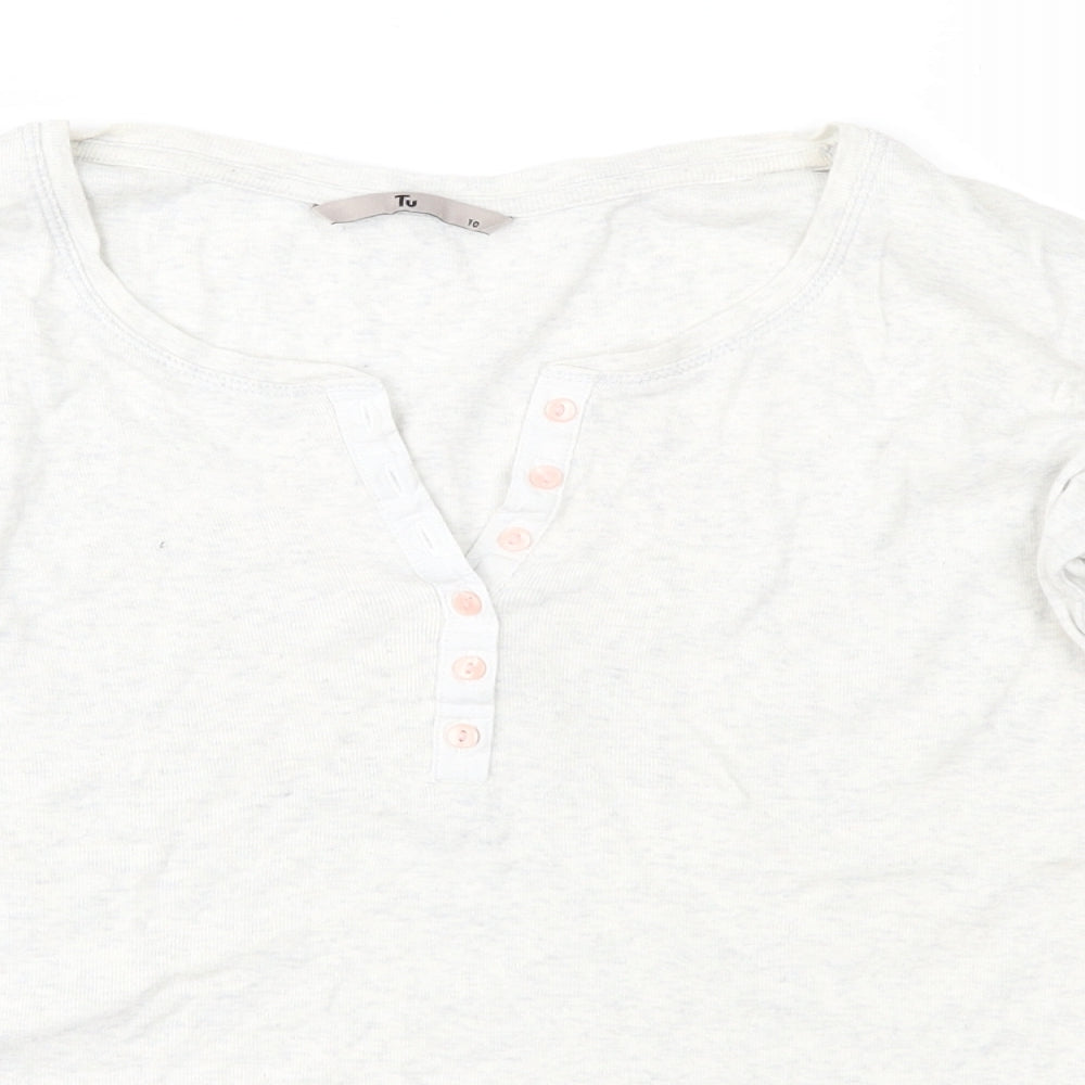 TU Womens Grey   Basic T-Shirt Size 10