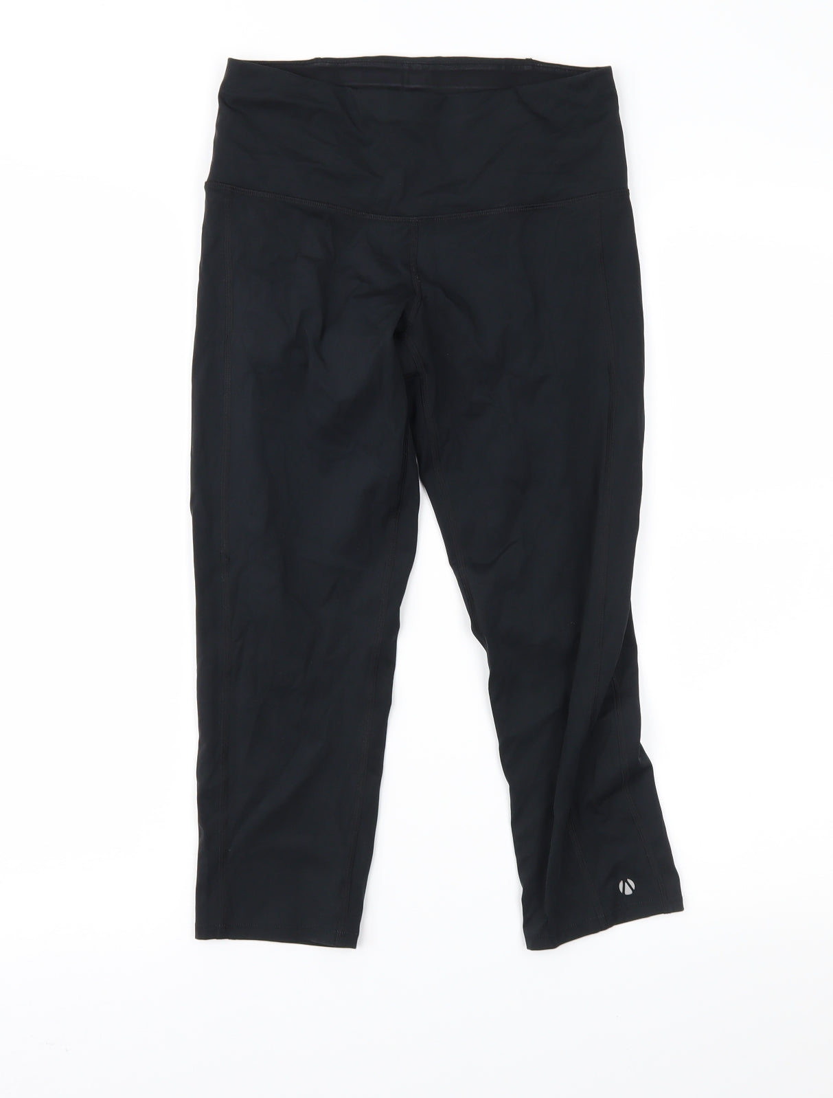Marks and Spencer Womens Black   Cropped Leggings Size 10 L19 in