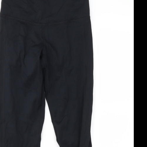Marks and Spencer Womens Black   Cropped Leggings Size 10 L19 in