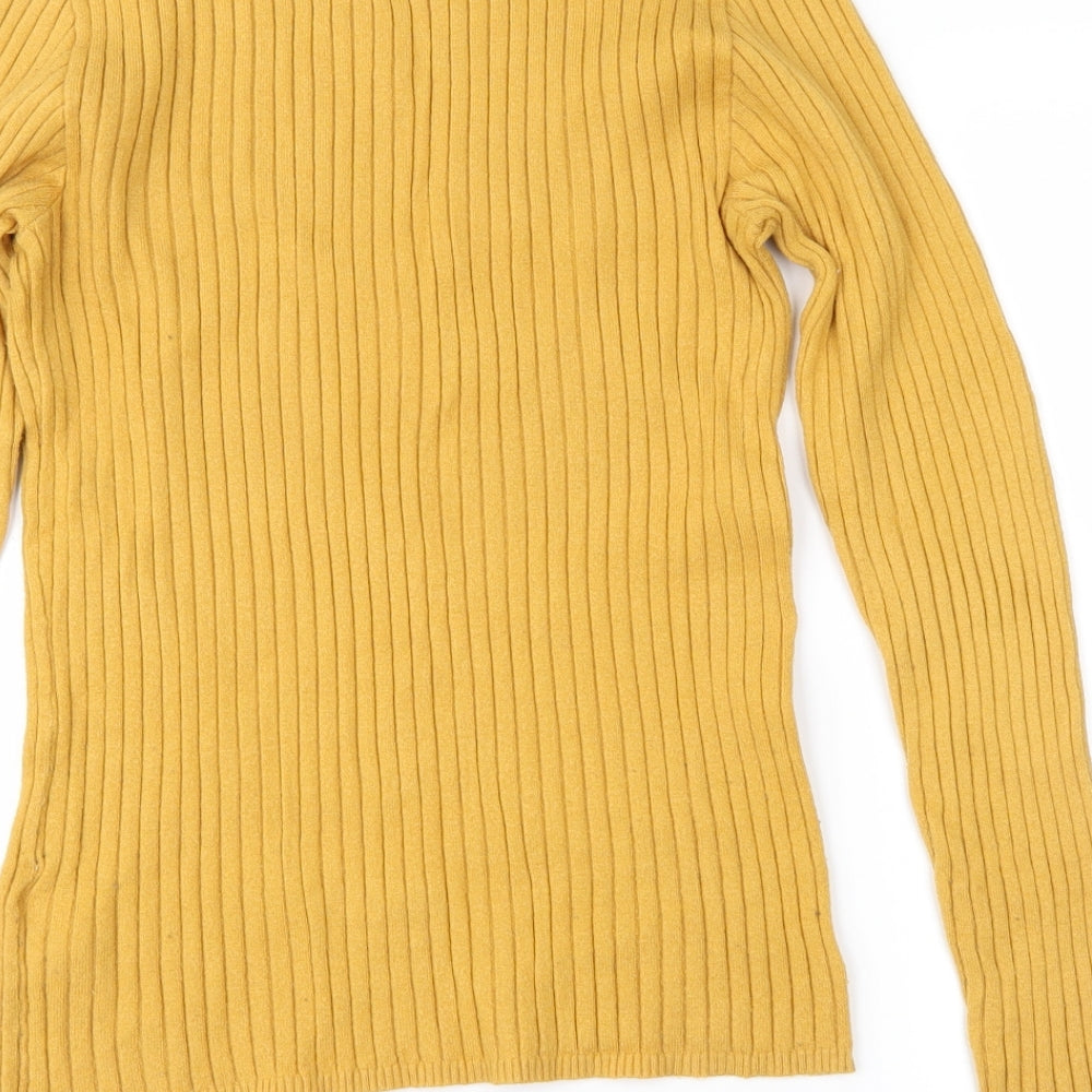 Primark Womens Yellow   Pullover Jumper Size L