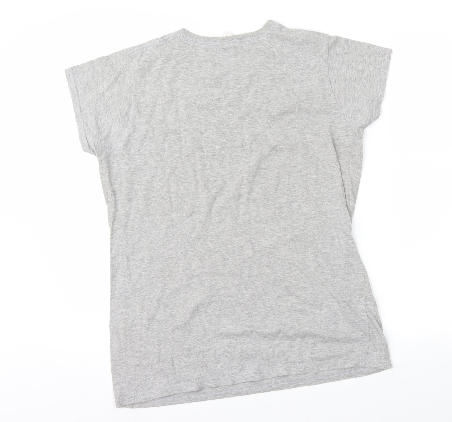 Gildan Womens Grey   Basic T-Shirt Size L